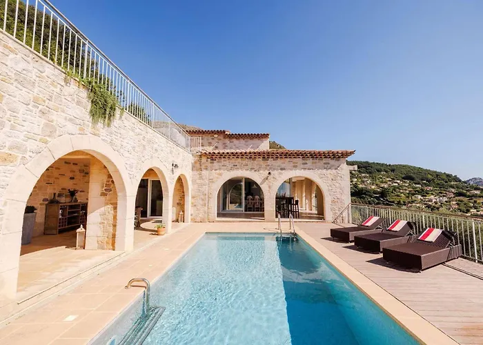 Le Mas D'Azur - Villa D'Exception Avec Vue Panoramique Sur La Baie Des Anges